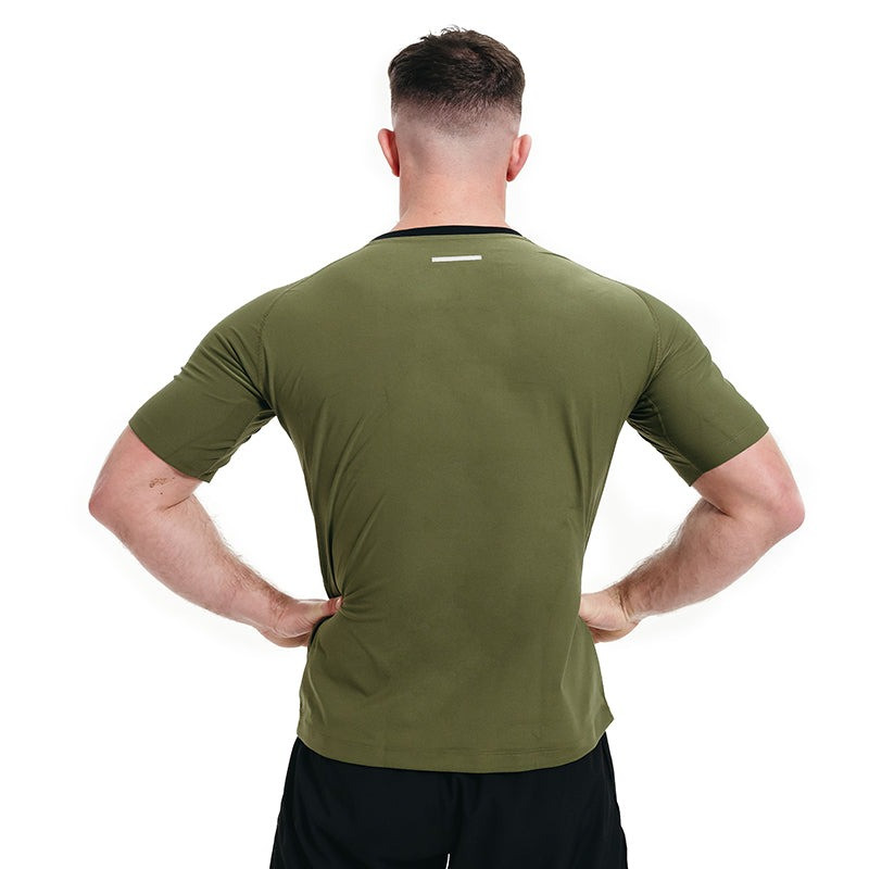 Чоловіча футболка RDX M1 з ефектом сауни Army Green L