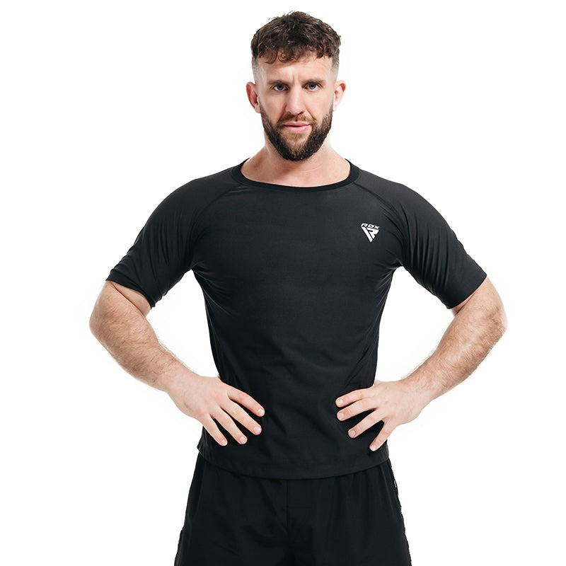 Чоловіча футболка RDX M1 з ефектом сауни Black L