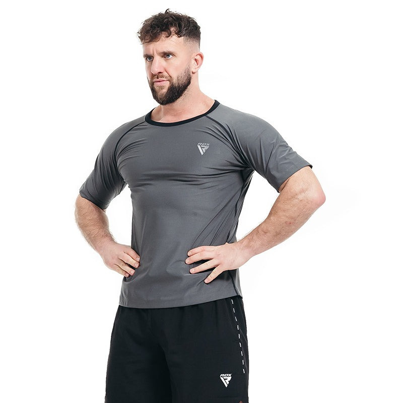 Чоловіча футболка RDX M1 з ефектом сауни Grey M