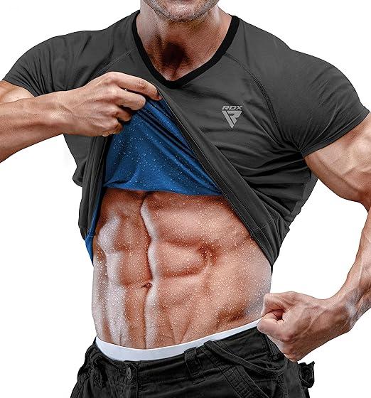 Чоловіча футболка RDX M1 з ефектом сауни Grey M