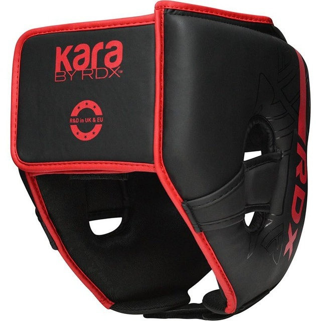Боксерський шолом RDX F6 KARA Matte Red S (капа в комплекті)