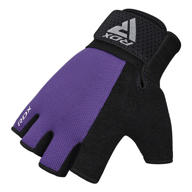 Рукавички для фітнесу RDX W1 Half Purple Plus S