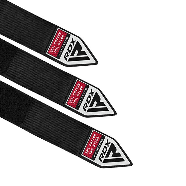 Бинти для боксу RDX RB Hand Wraps Combine 3 пари Black (4.5м.)