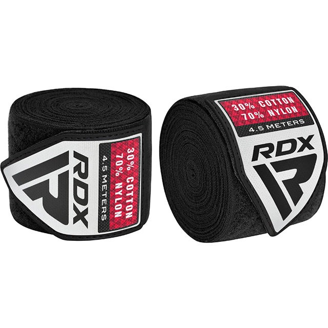 Бинти для боксу RDX RB Hand Wraps Combine 3 пари Black (4.5м.)