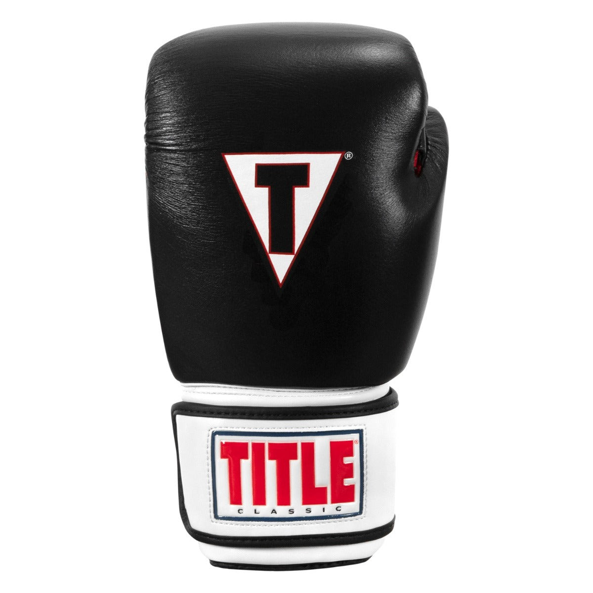 Боксерські рукавиці TITLE Classic Leather 2.0 Black/White/Red XL 16 oz