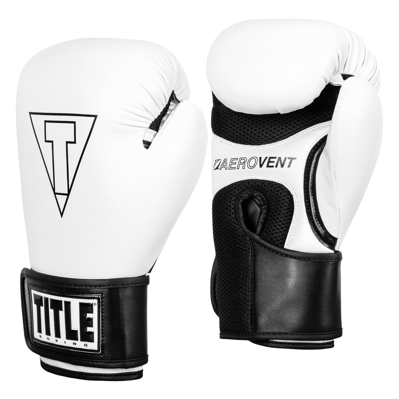 Боксерські рукавиці TITLE Boxing Vegan Gloves White/Black 12 oz