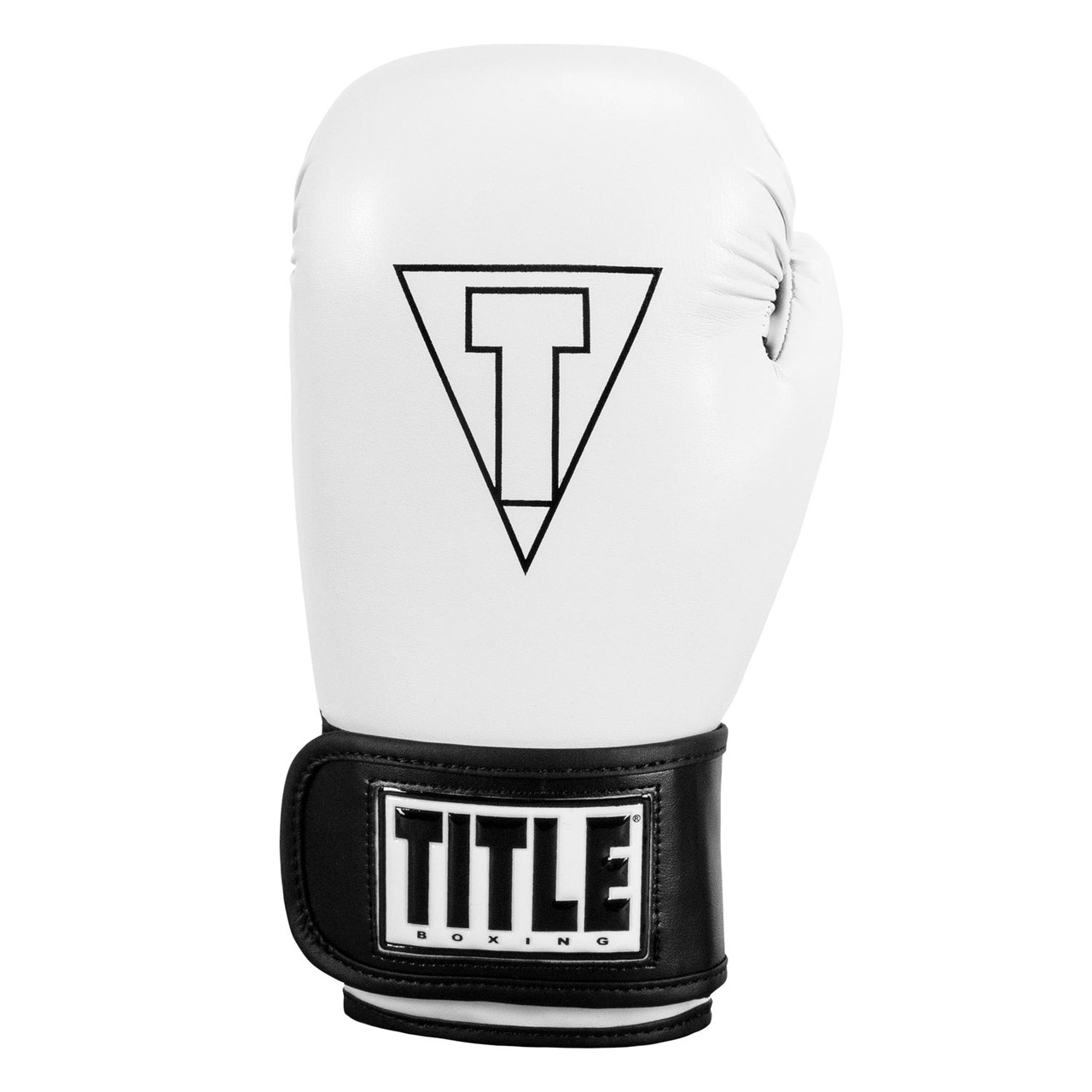 Боксерські рукавиці TITLE Boxing Vegan Gloves White/Black 12 oz