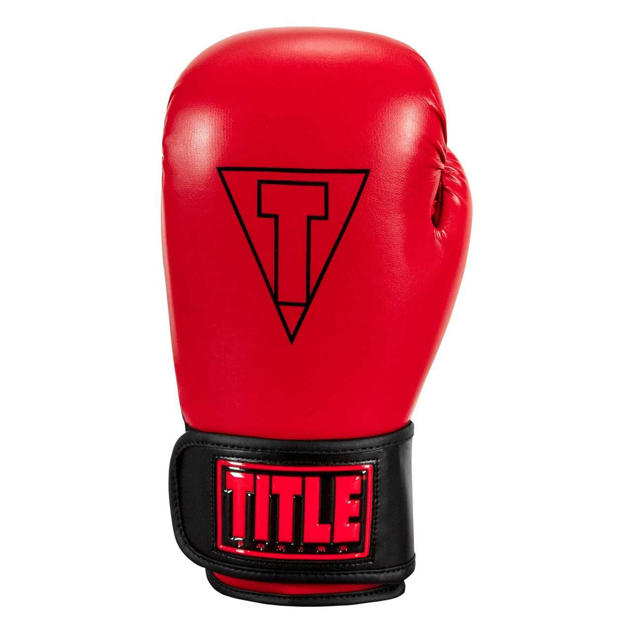 Боксерські рукавиці TITLE Boxing Vegan Gloves Red/Black 8 oz