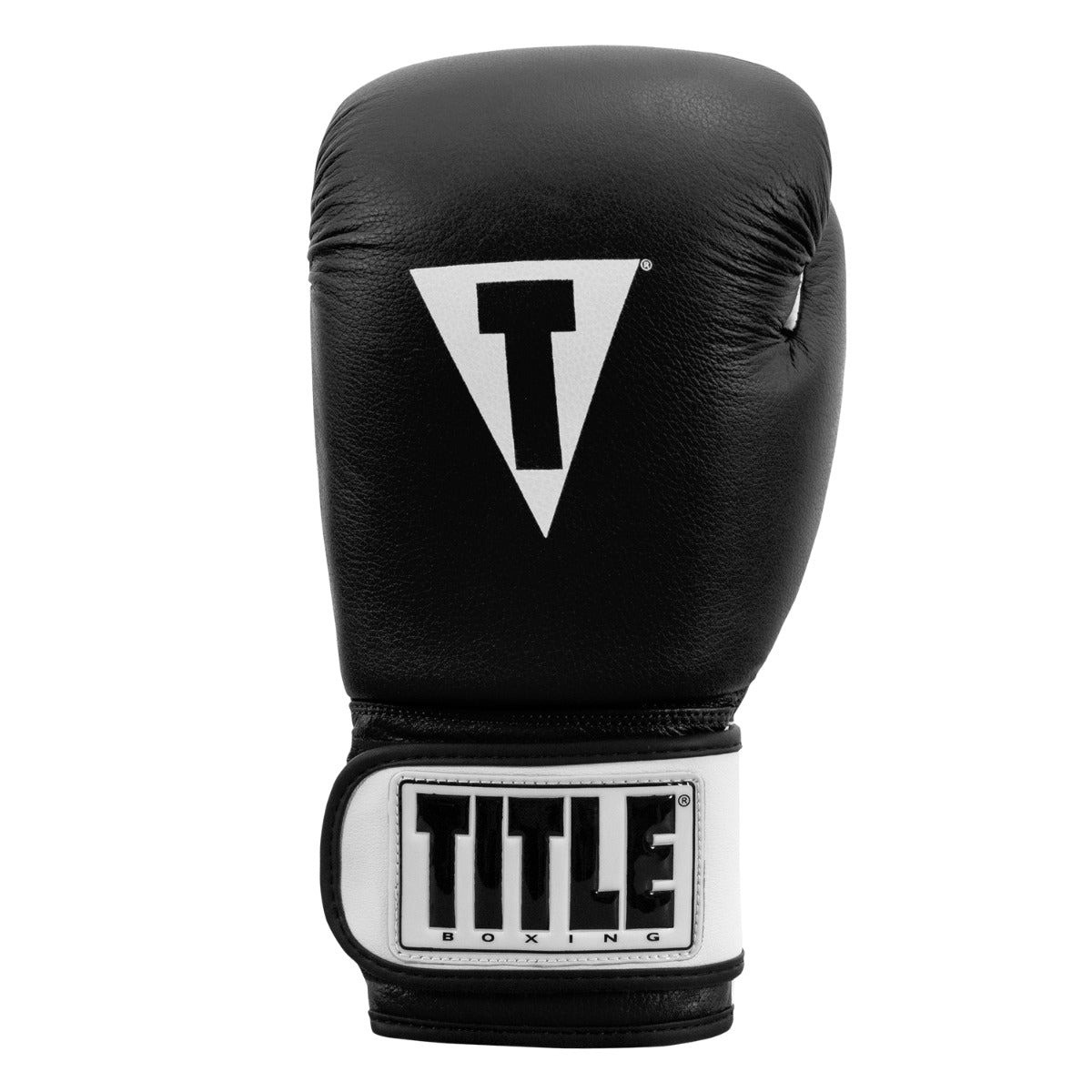 Боксерські рукавиці TITLE Premier Leather Black/White L 14 oz