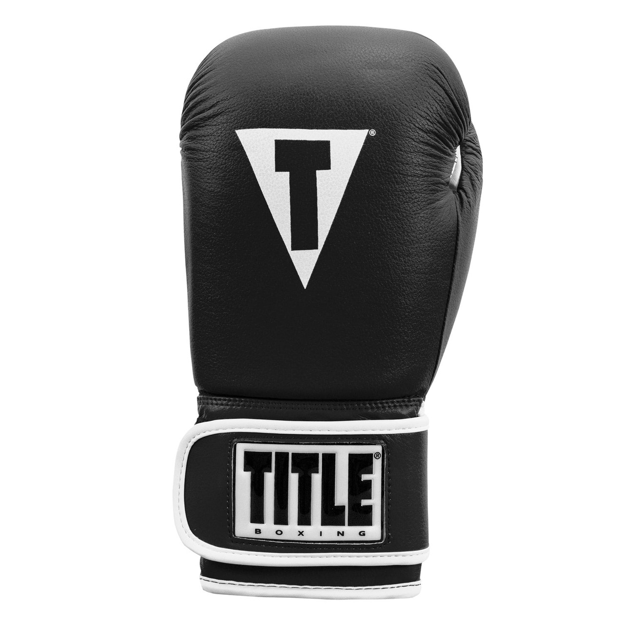 Боксерські рукавиці TITLE Boxing Pro Style Leather Gloves3.0 Black/White 12 oz