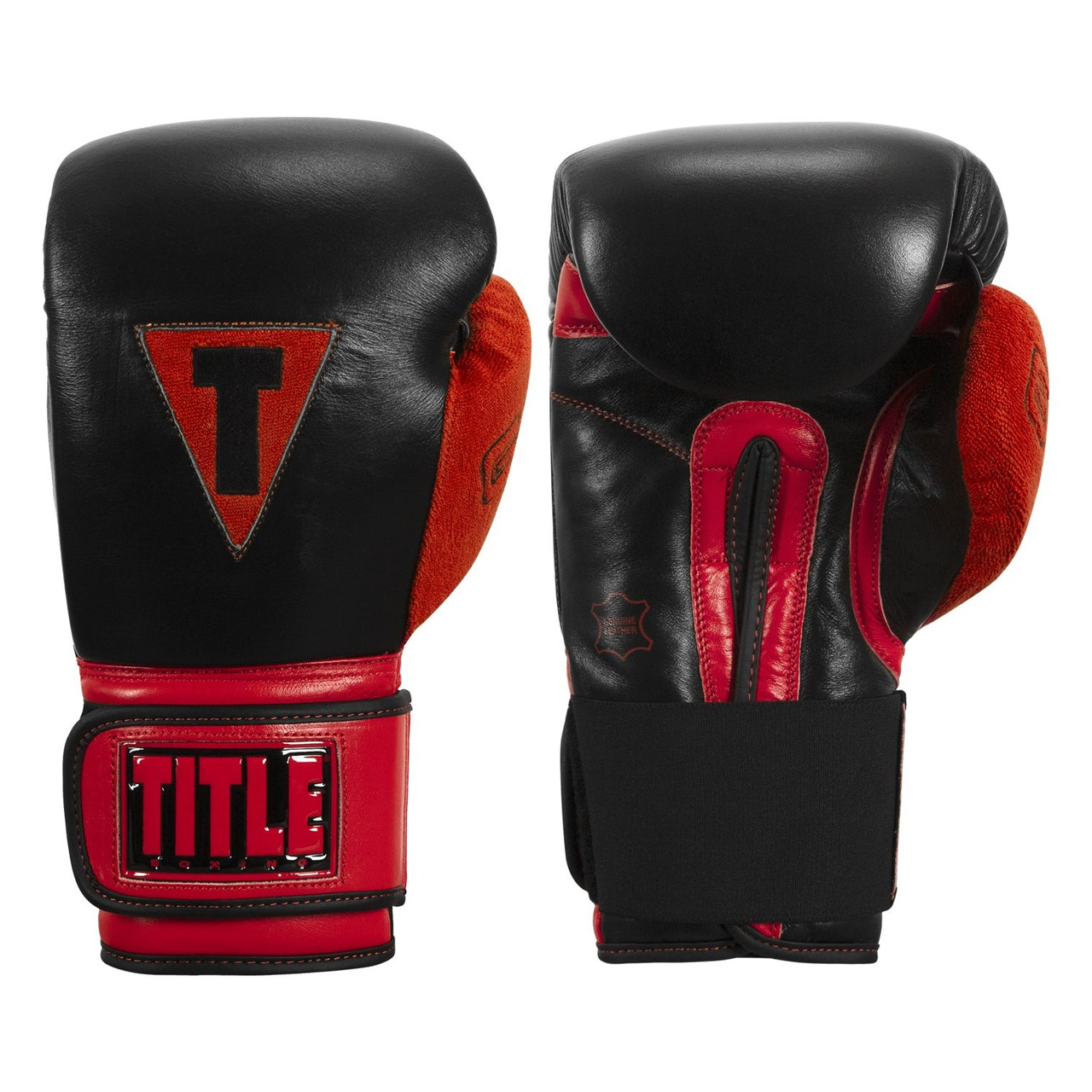 Боксерські рукавиці TITLE Boxing All Heart Bag Gloves 2.0 Black/Red 14 oz