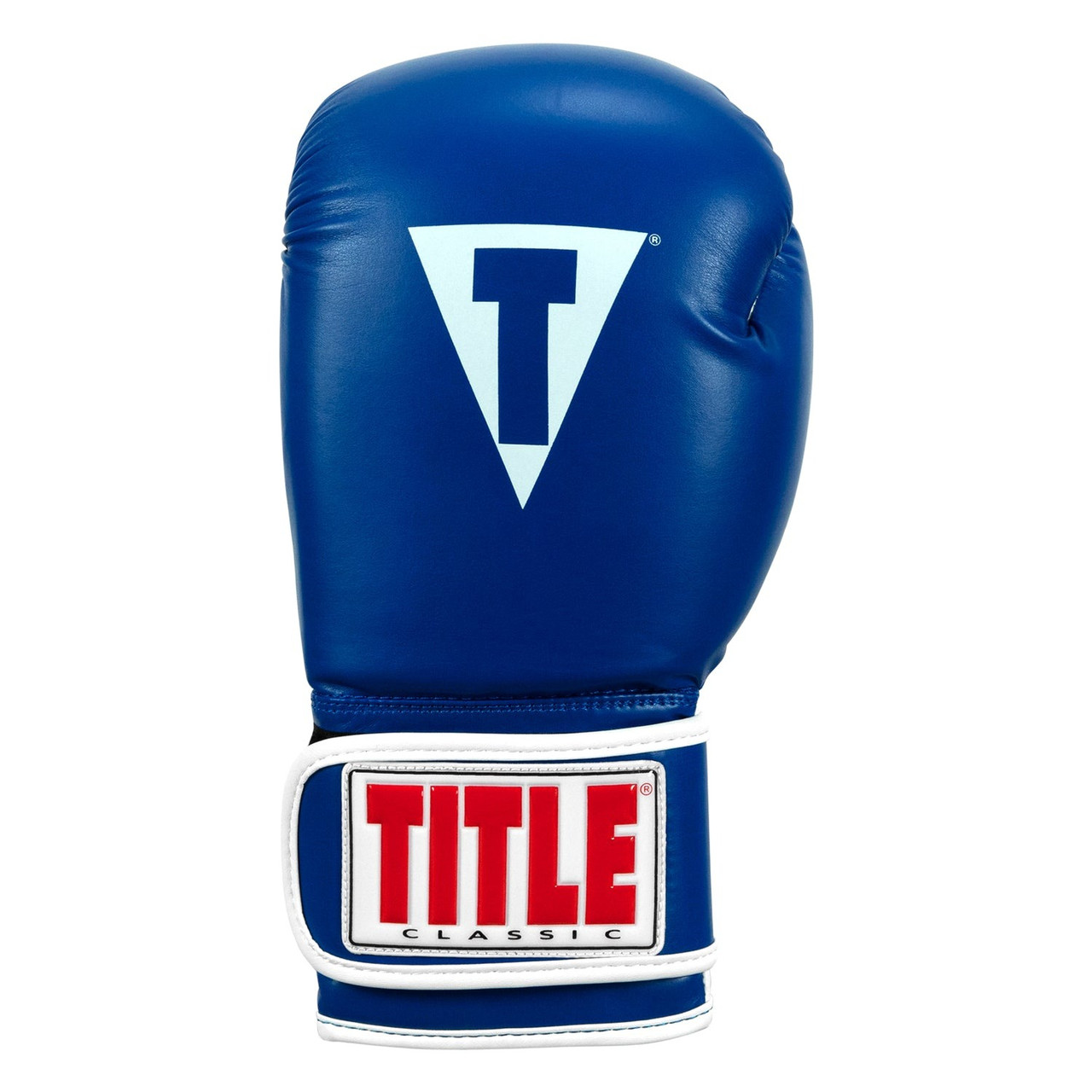 Боксерські рукавиці TITLE Classic Pro Style 3.0 Blue/White 14 oz