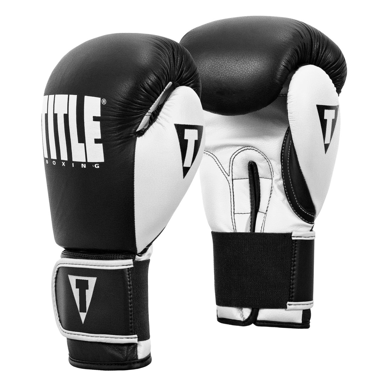 Боксерські рукавиці TITLE Boxing Dynamic Strike Black/White 16 oz