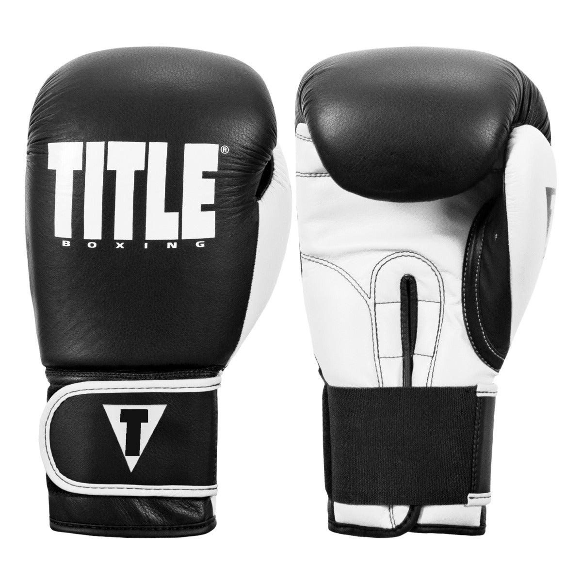 Боксерські рукавиці TITLE Boxing Dynamic Strike Black/White 16 oz