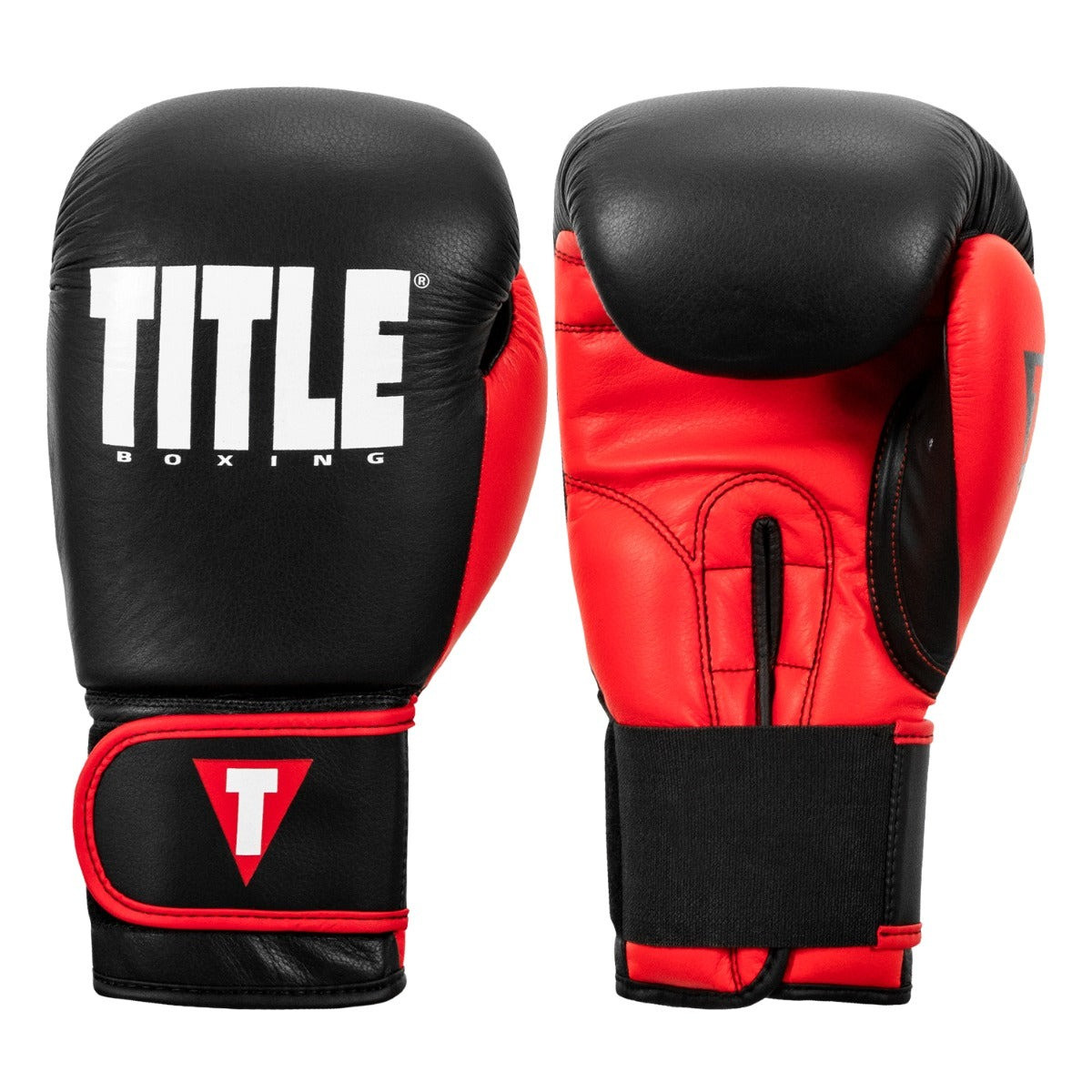 Боксерські рукавиці TITLE Boxing Dynamic Strike Black/Red 16 oz