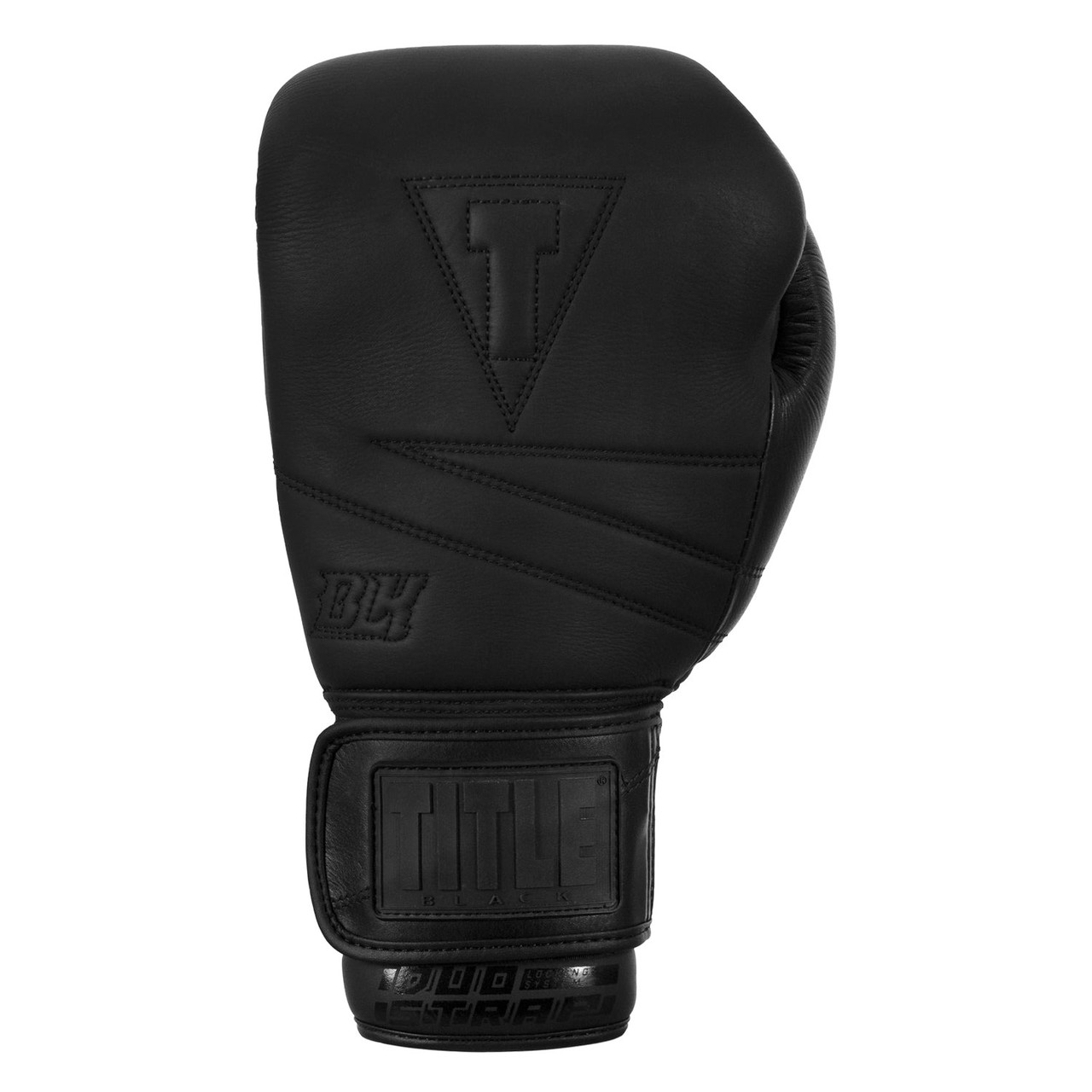 Боксерські рукавиці TITLE Black Bolstered Leather Black 14 oz