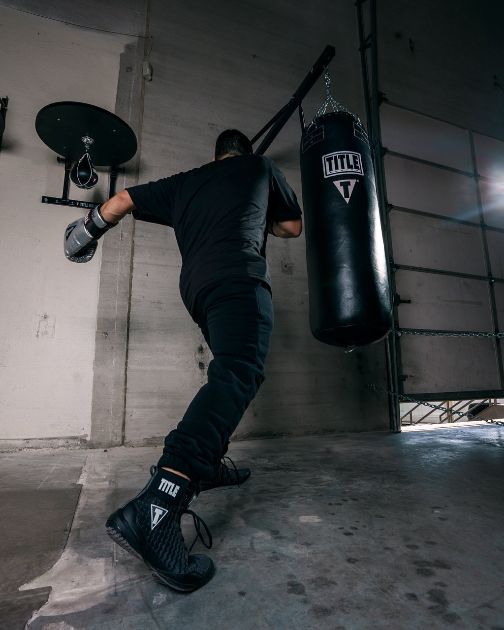 Боксерки (боксерське взуття) TITLE Boxing Predator II Shoes 2.0 Black/Grey 40р.