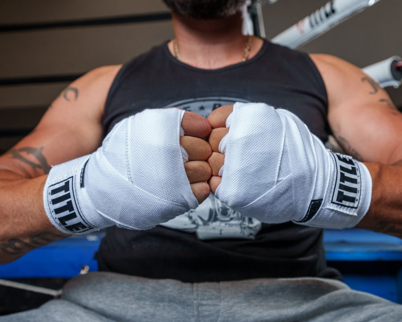 Бинти для боксу TITLE Boxing Select 180" Semi Elastic Mexican White (4.5м.)