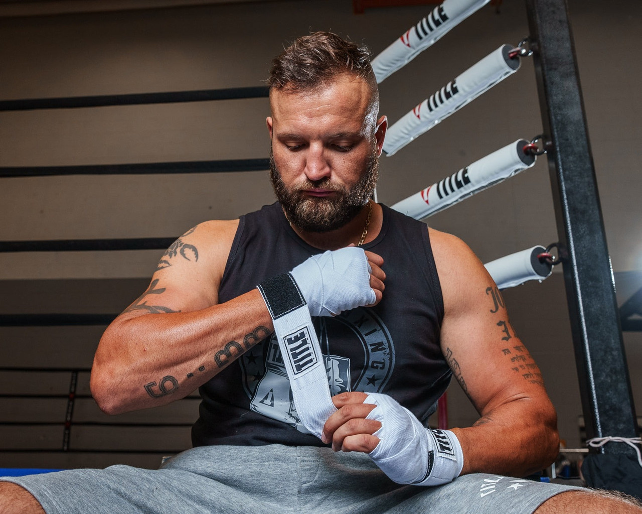 Бинти для боксу TITLE Boxing Select 180" Semi Elastic Mexican White (4.5м.)