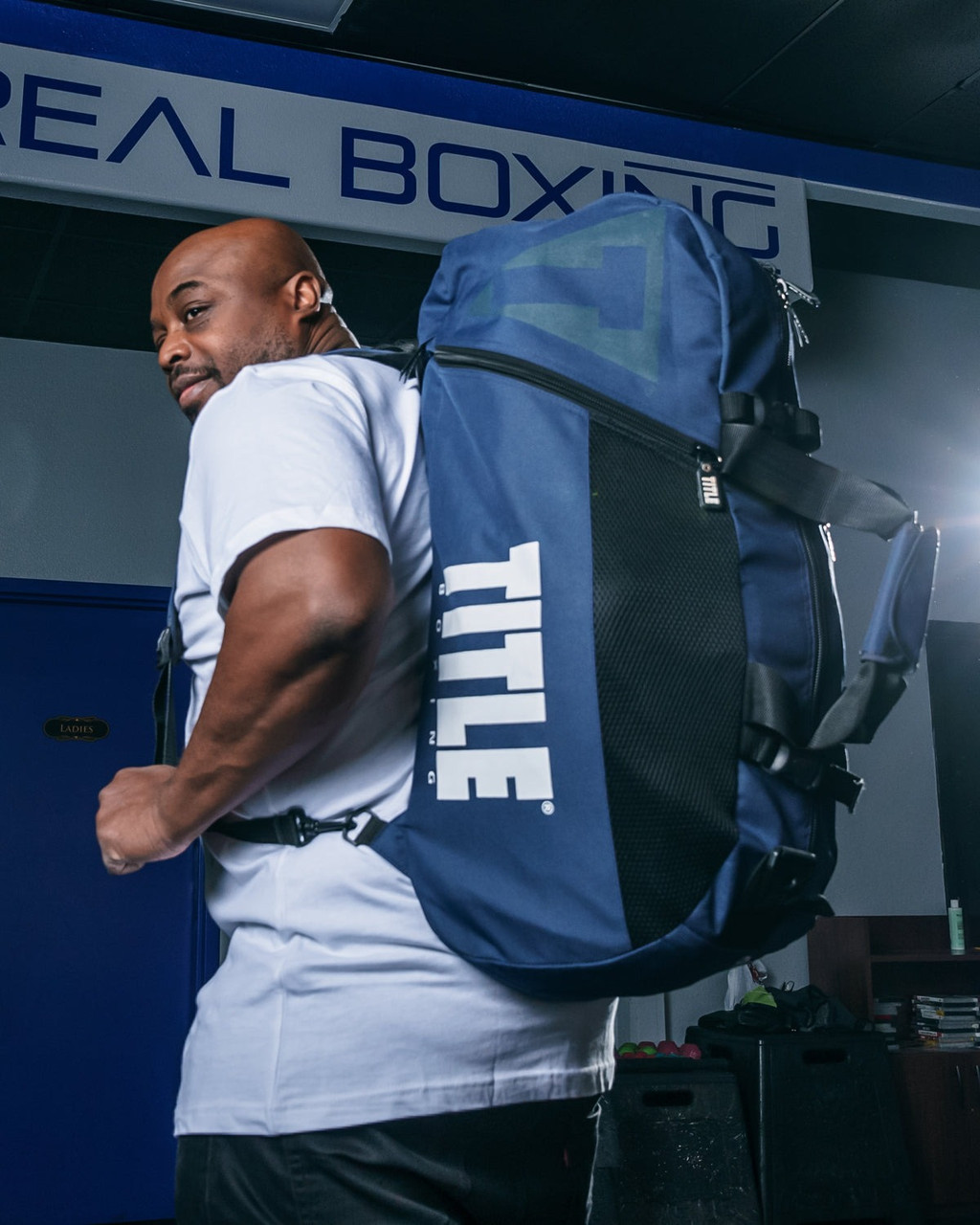 Спортивна сумка TITLE Boxing Champion Sport Bag/Backpack Blue/Black