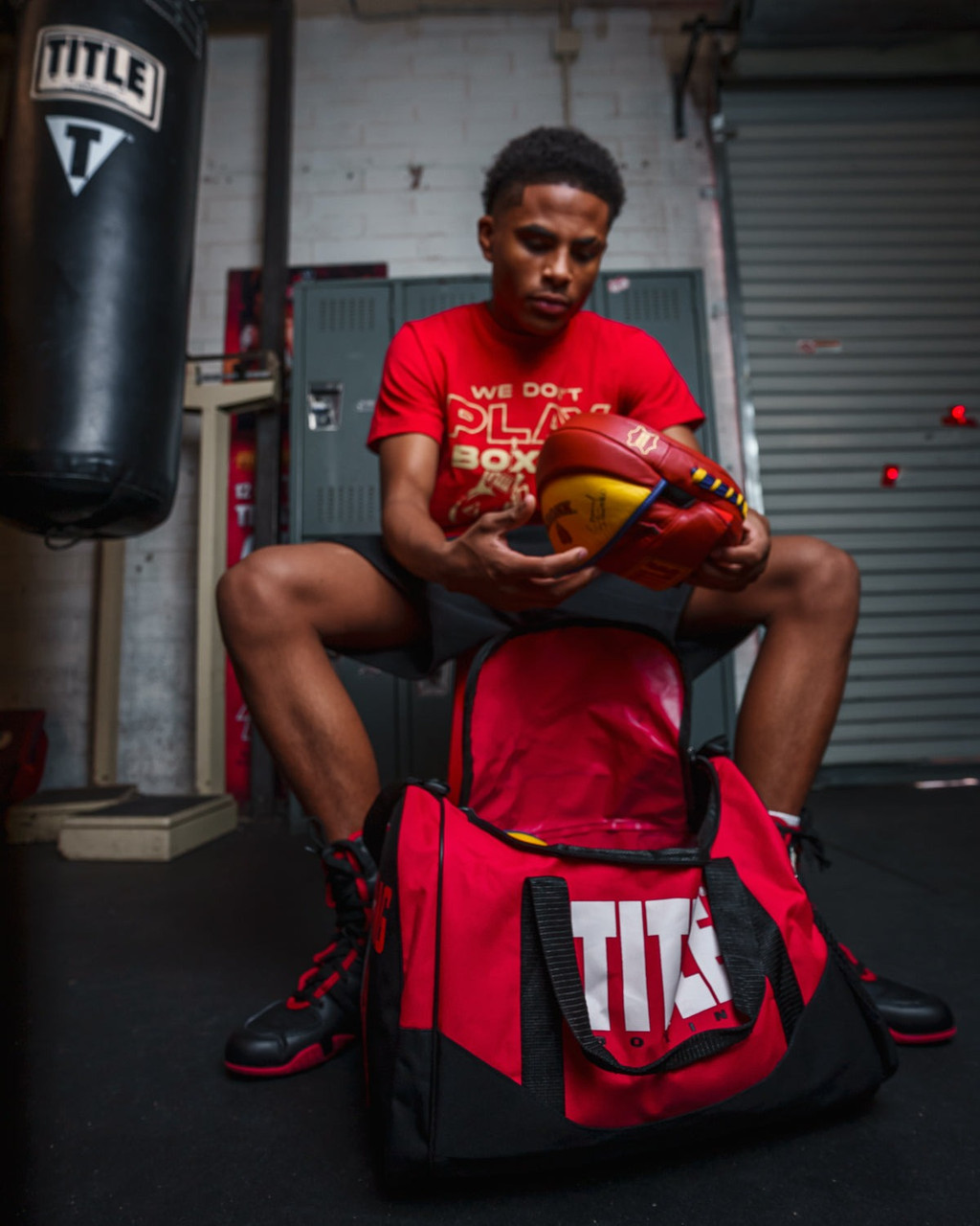 Спортивна сумка TITLE Boxing Individual Sport Bag Red