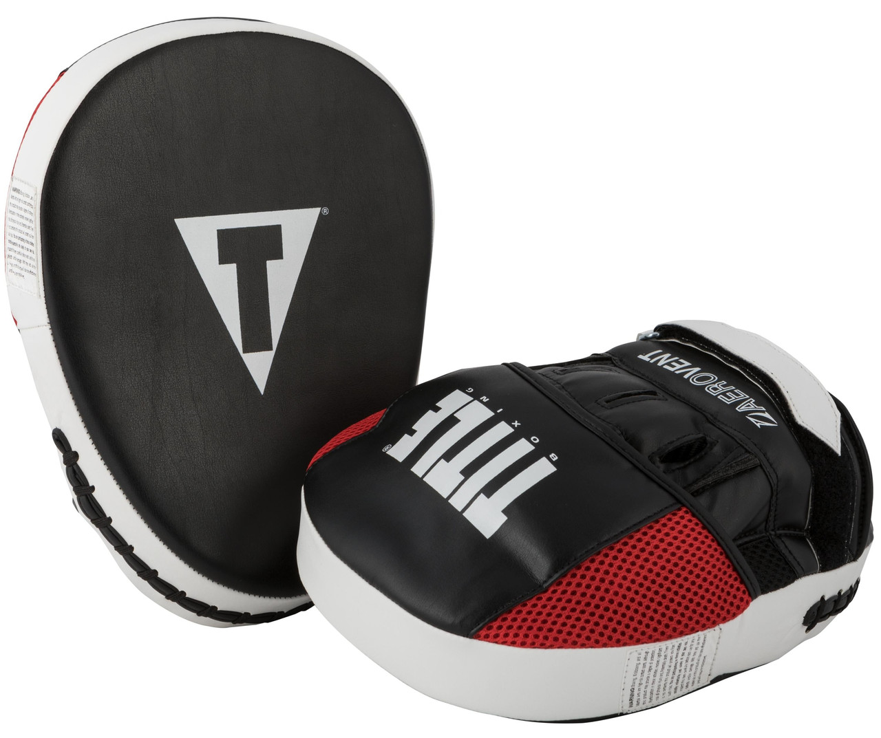 Лапи боксерські TITLE Boxing Aerovent Excel Incredi-Mitts 2.0 Black/Red/White