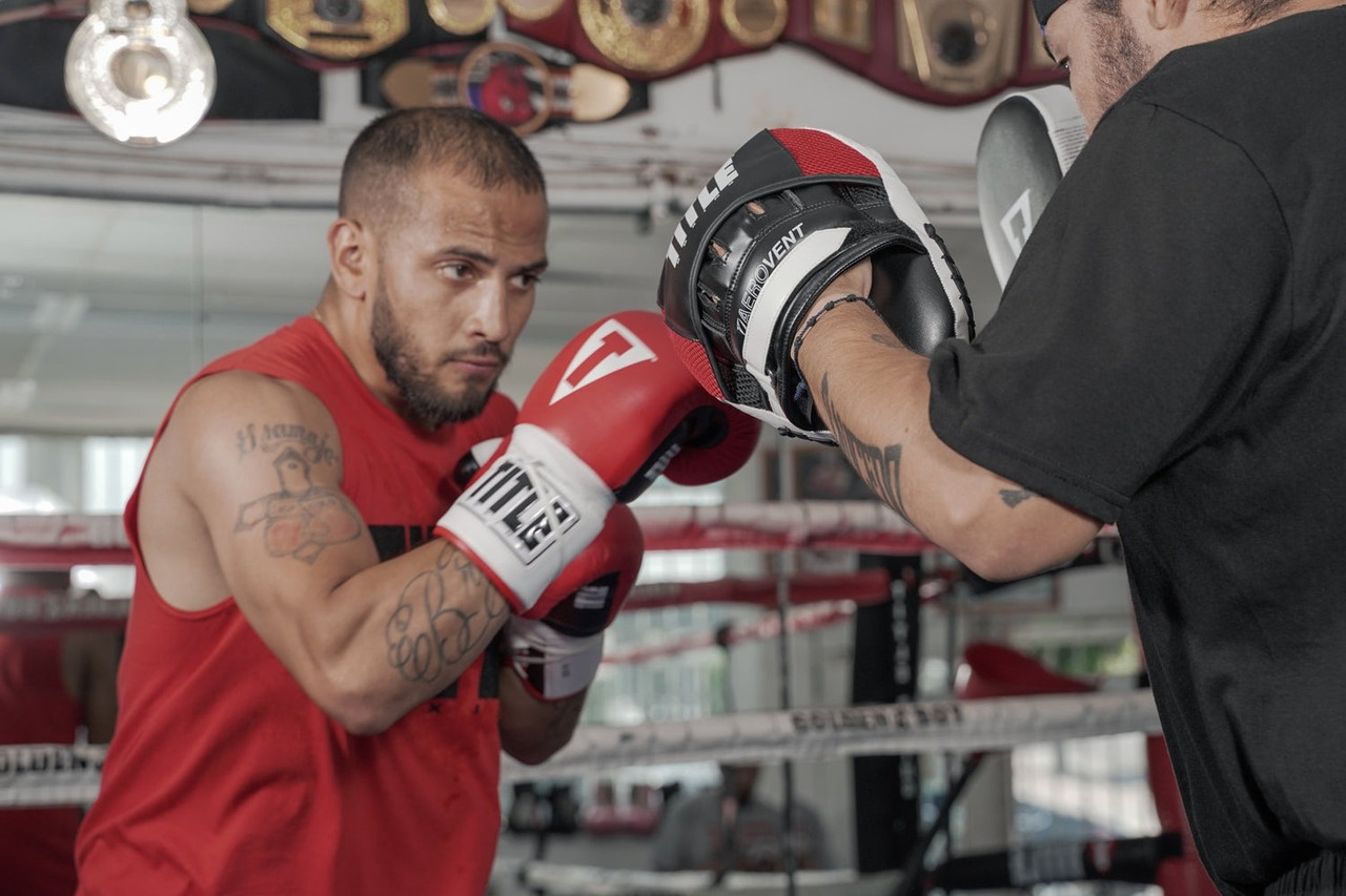 Лапи боксерські TITLE Boxing Aerovent Excel Incredi-Mitts 2.0 Black/Red/White