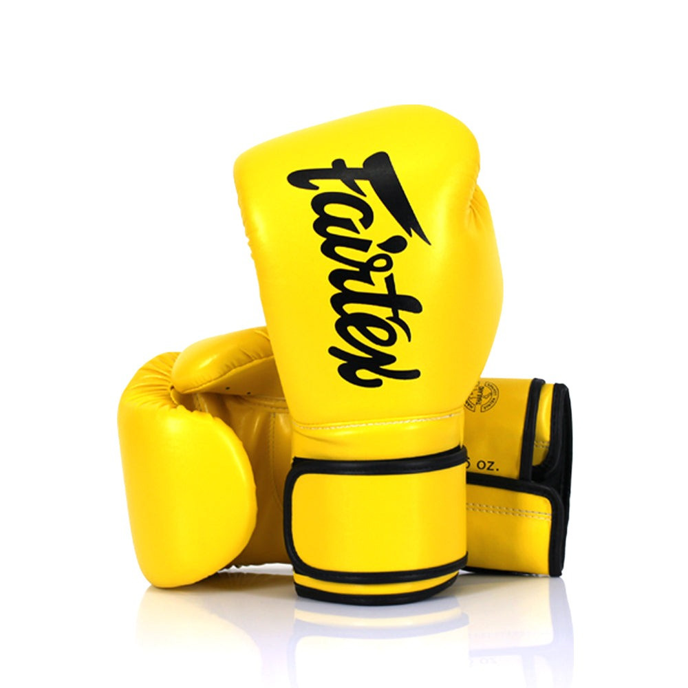Боксерські рукавиці Fairtex BGV14 Yellow 14 унцій