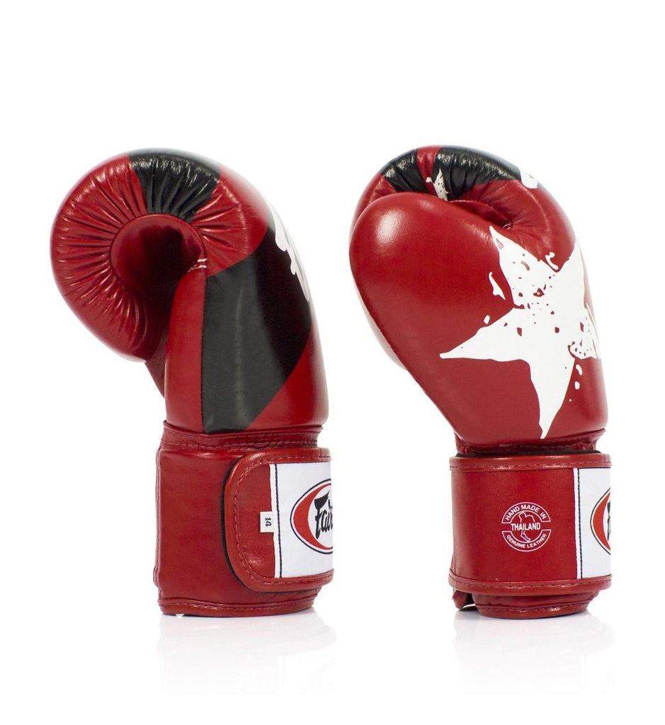 Боксерські рукавиці Fairtex BGV1 Nation Print Red 14 унцій