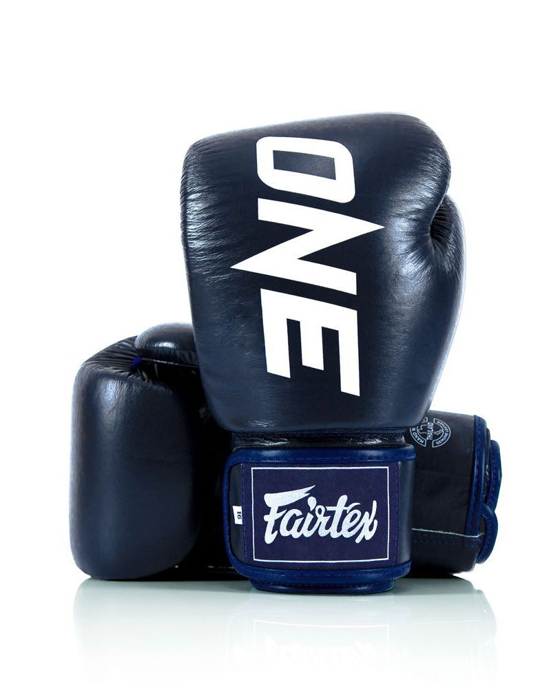 Боксерські рукавиці Fairtex BGV1-ONE (натуральна шкіра) Blue 12 унцій