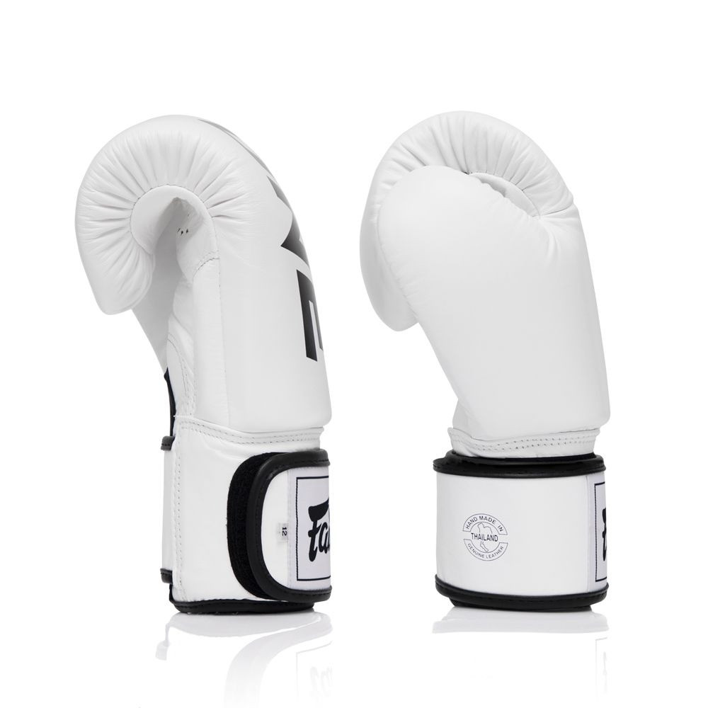 Боксерські рукавиці Fairtex BGV1-ONE (натуральна шкіра) White 12 унцій