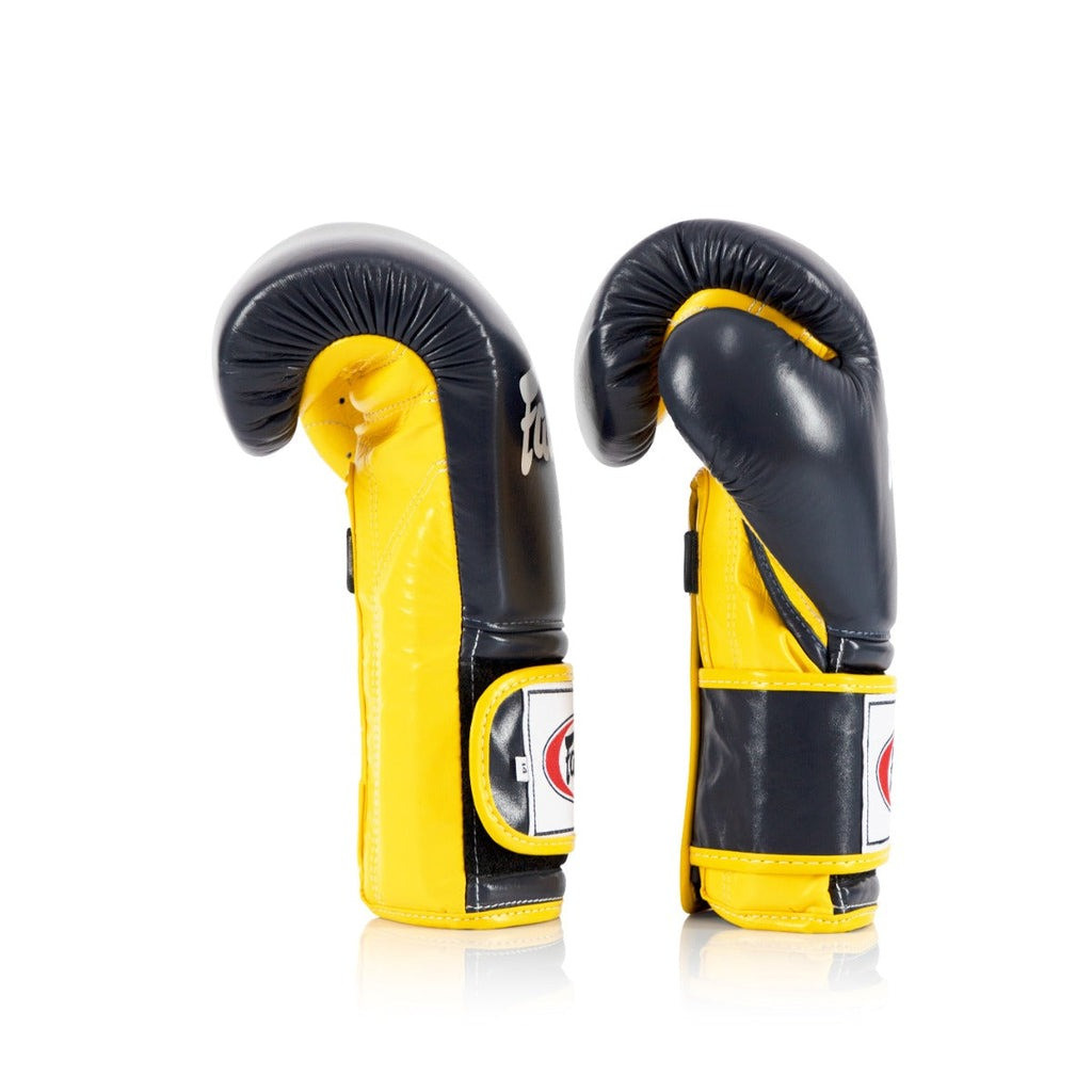 Боксерські рукавиці Fairtex BGV9 Mexican Blue/Yellow 10 унцій