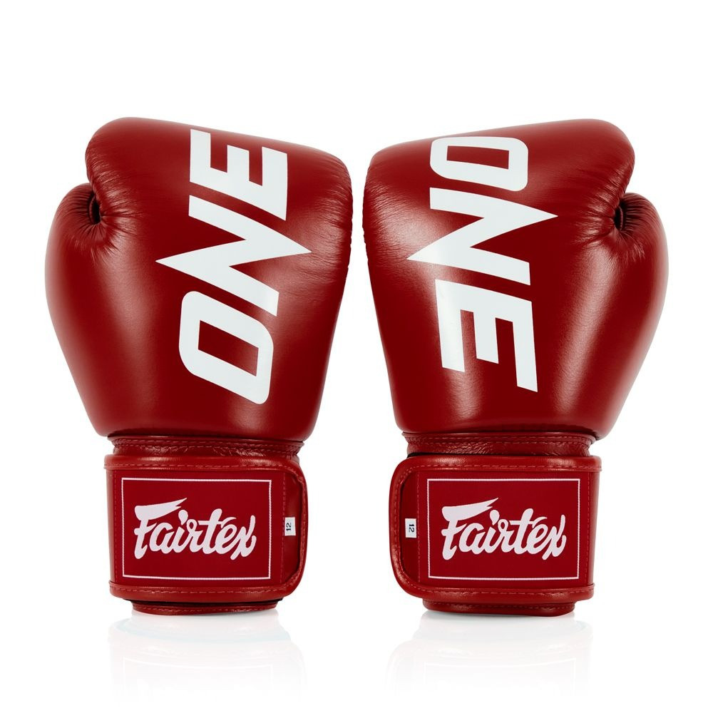 Боксерські рукавиці Fairtex BGV1-ONE (натуральна шкіра) Red 10 унцій