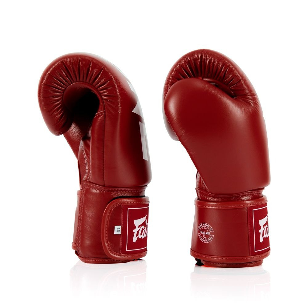 Боксерські рукавиці Fairtex BGV1-ONE (натуральна шкіра) Red 10 унцій