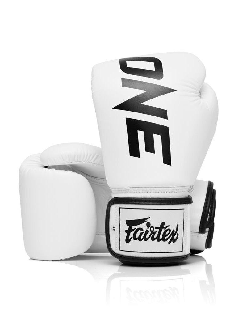 Боксерські рукавиці Fairtex BGV1-ONE (натуральна шкіра) White 14 унцій