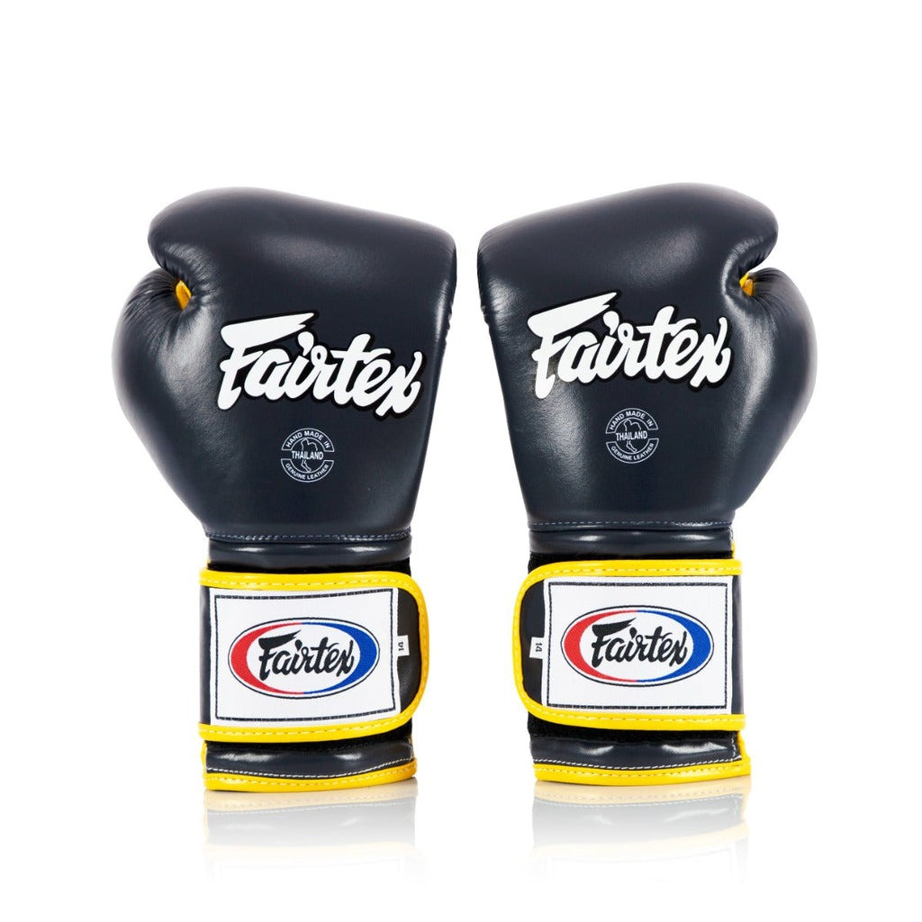 Боксерські рукавиці Fairtex BGV9 Mexican Blue/Yellow 18 унцій