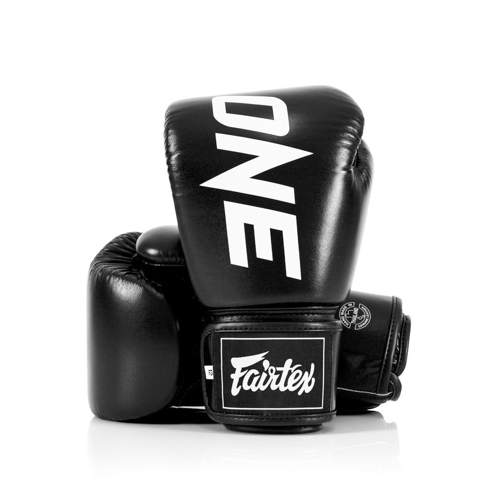 Боксерські рукавиці Fairtex BGV1-ONE (натуральна шкіра) Black 12 унцій