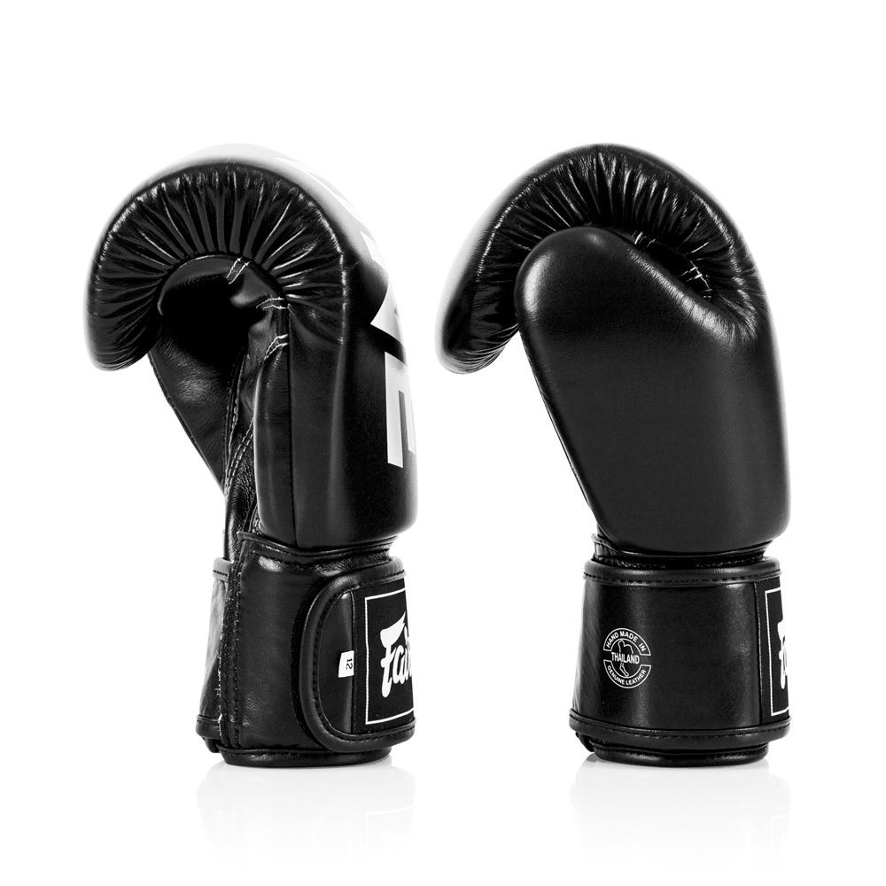 Боксерські рукавиці Fairtex BGV1-ONE (натуральна шкіра) Black 14 унцій