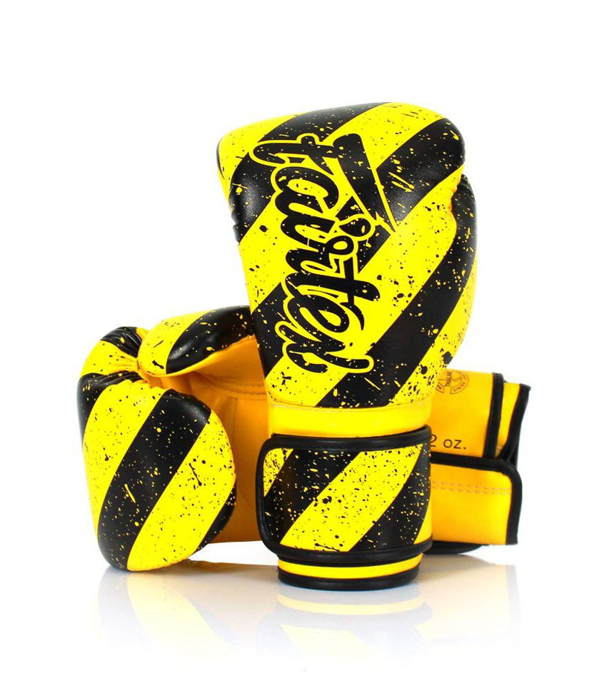 Боксерські рукавиці Fairtex BGV14Y Yellow/Black 10 унцій