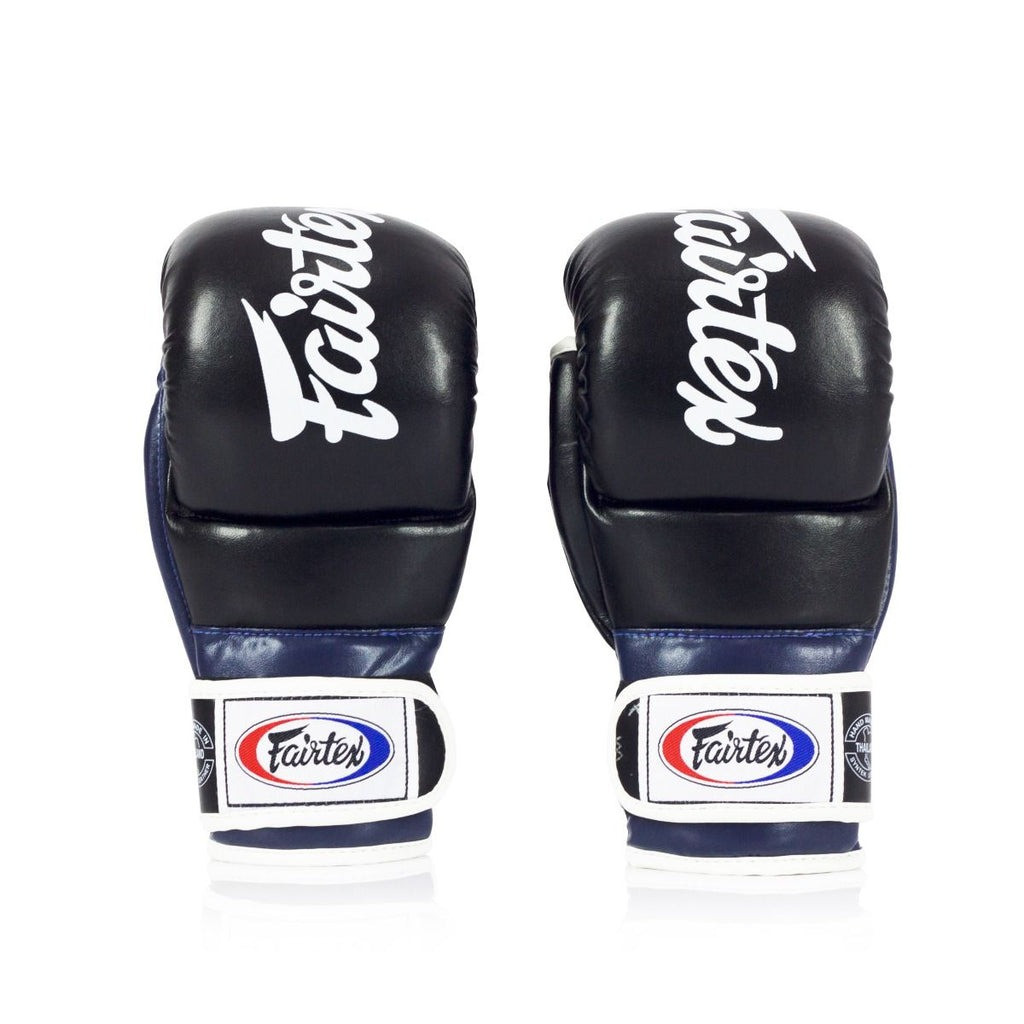 Рукавиці греплінгові для ММА Fairtex FGV18 Black/Blue L