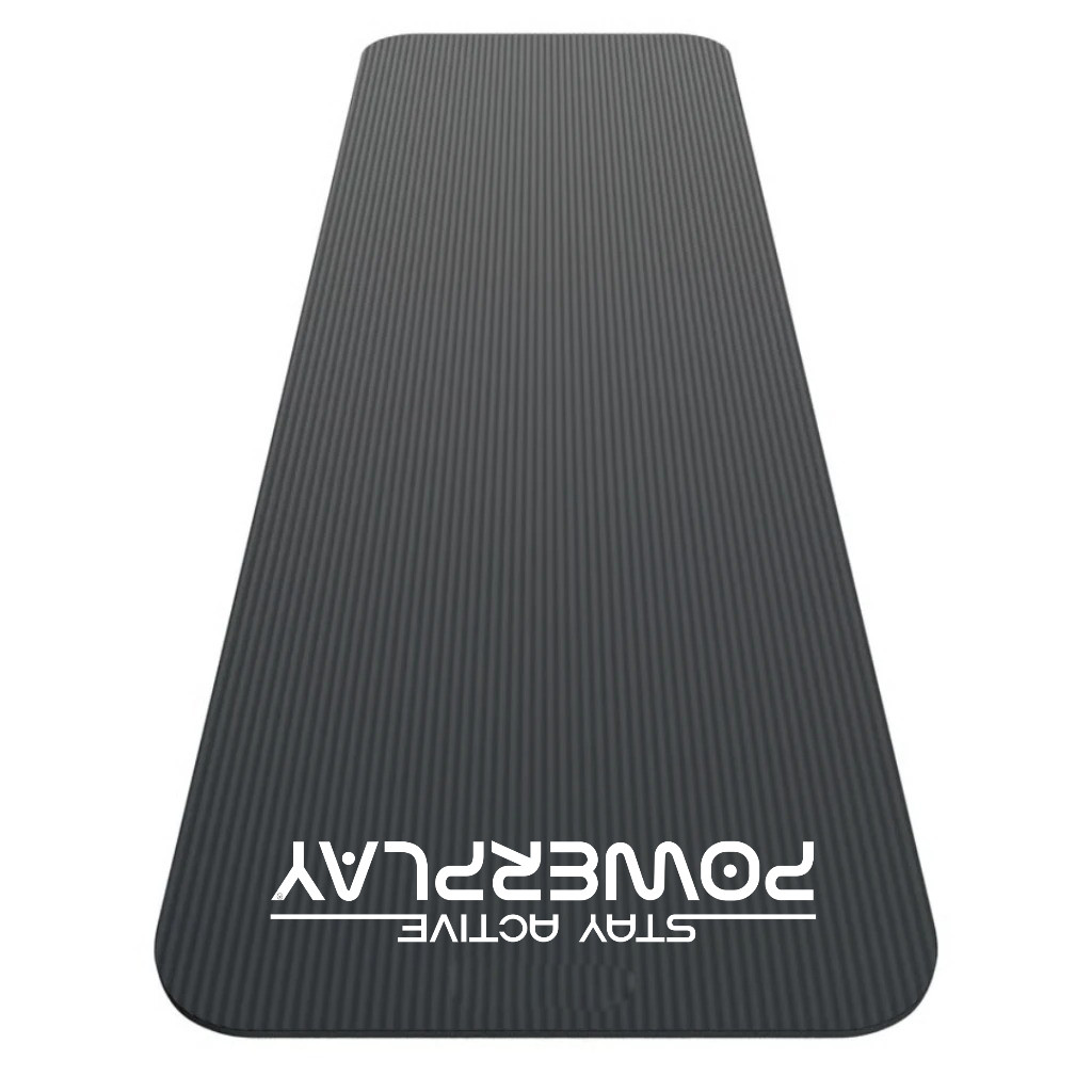 Килимок для йоги та фітнесу PowerPlay 4152 NBR Performance Mat Чорний (183x61x1)