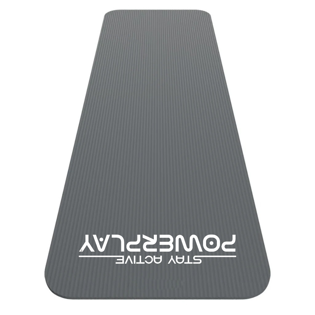 Килимок для йоги та фітнесу PowerPlay 4152 NBR Performance Mat Сірий (183x61x1)