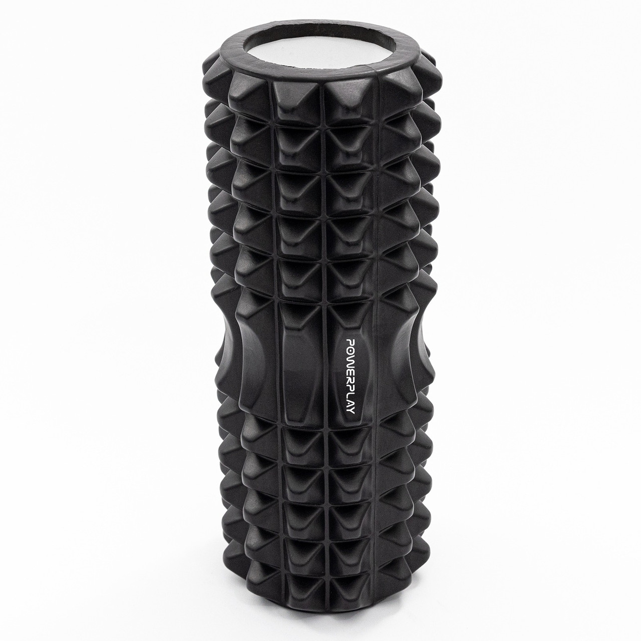 Масажний ролик (роллер) PowerPlay 4405 EVA Massage Roller Чорний (33x12см.)
