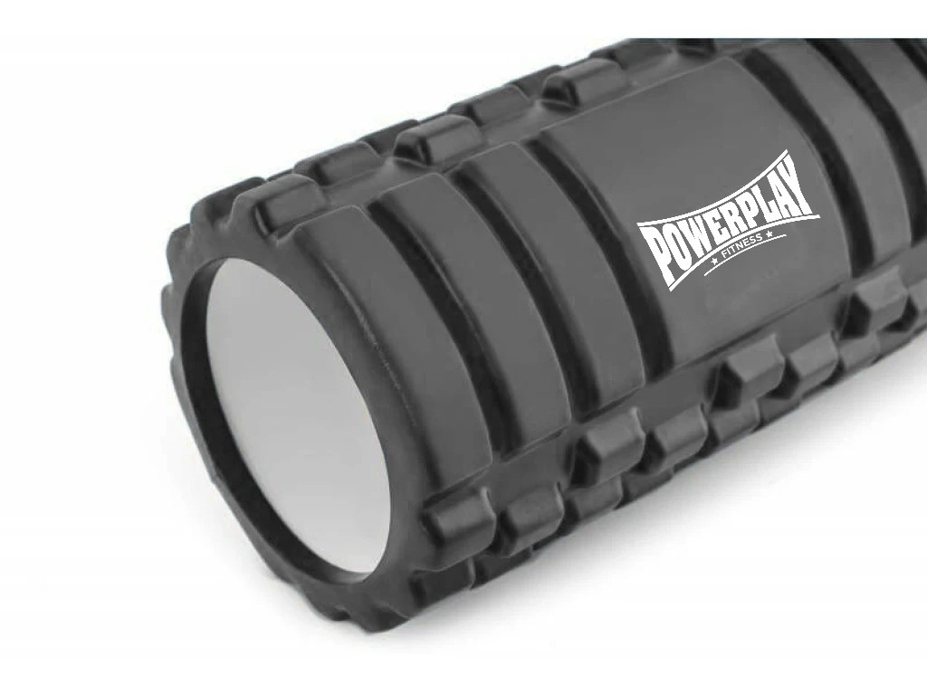 Масажний ролик (роллер) PowerPlay 4404 Massage Roller Сірий (45x14см.)