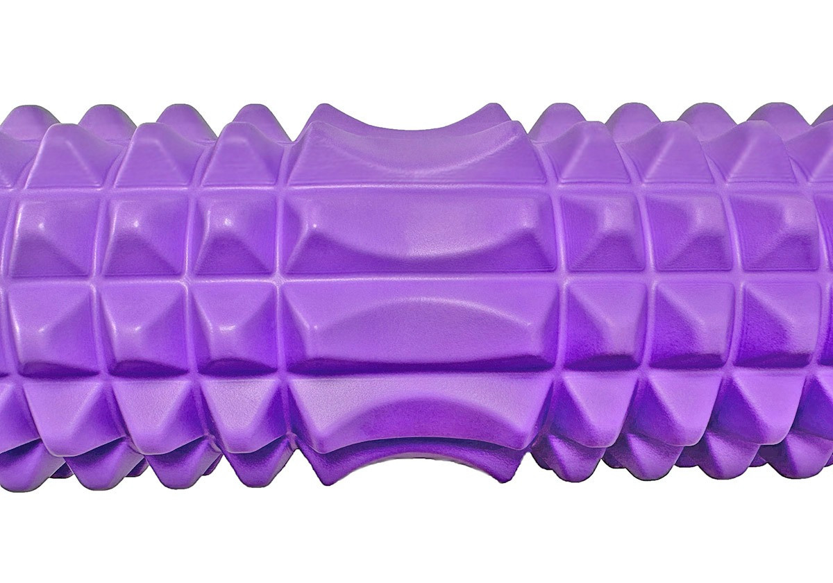 Масажний ролик (роллер) PowerPlay 4406 EVA Massage Roller Фіолетовий (45x12см.)