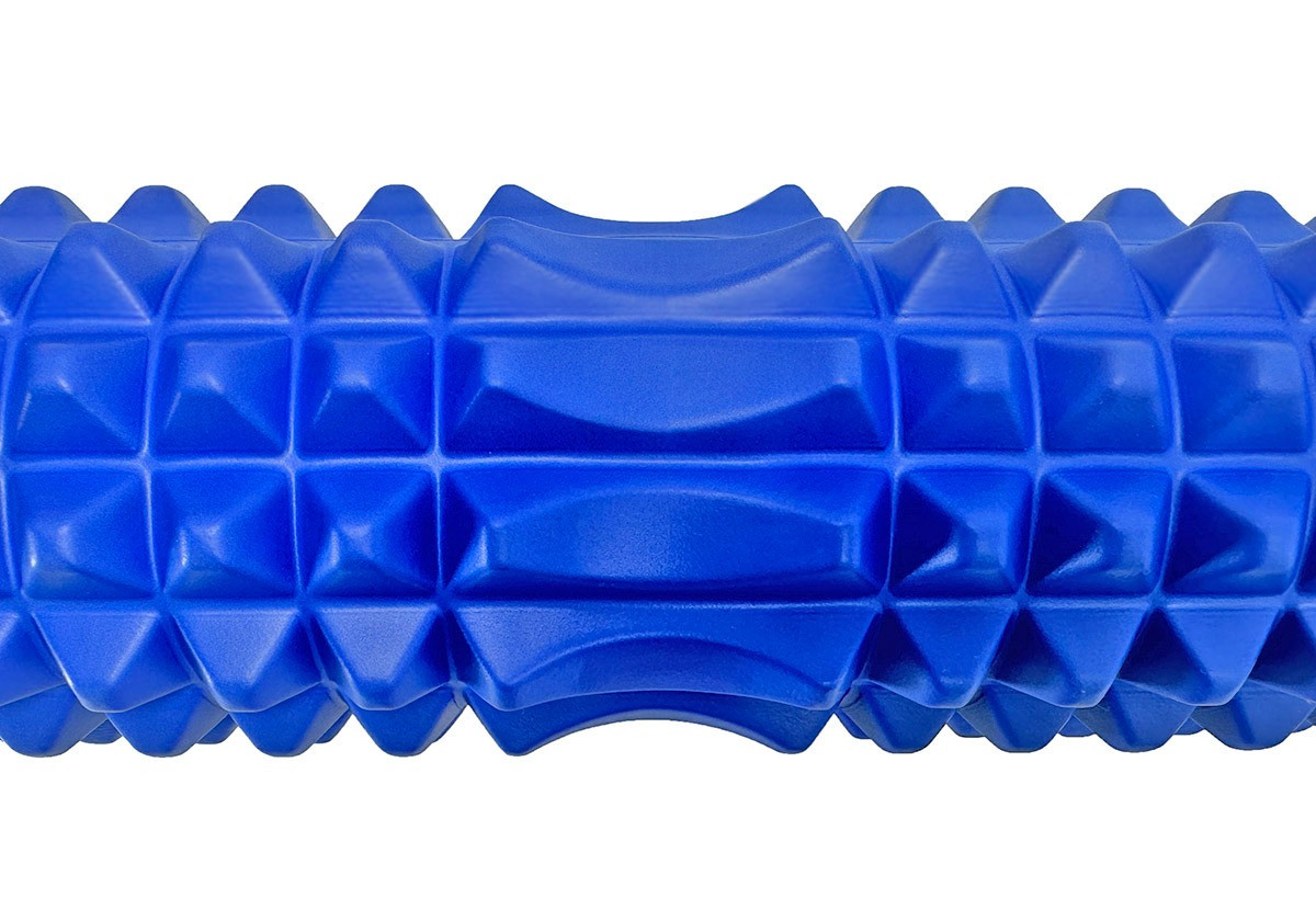 Масажний ролик (роллер) PowerPlay 4406 EVA Massage Roller Синій (45x12см.)