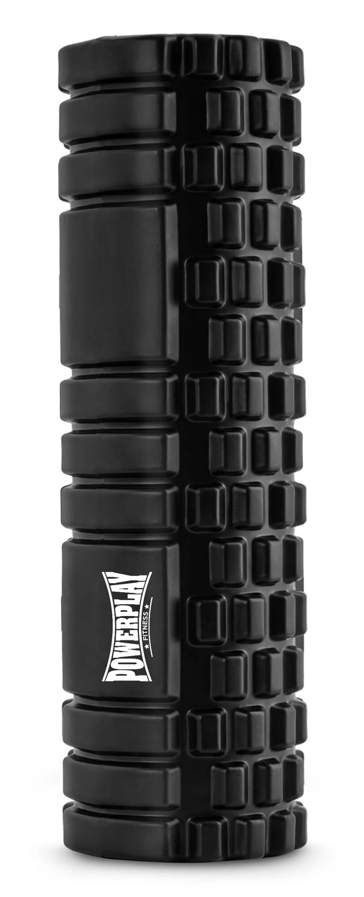 Масажний ролик (роллер) PowerPlay 4404 Massage Roller Чорний (45x14см.)