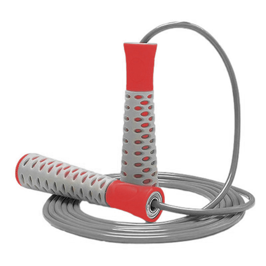 Скакалка PowerPlay 4206 Jump Rope PRO+ Сіро-червона (2,75m.)