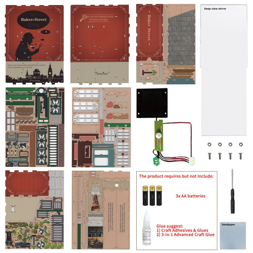Конструктор Бук Нук Tonecher Бейкер стріт Шерлок Хомс TQ108
