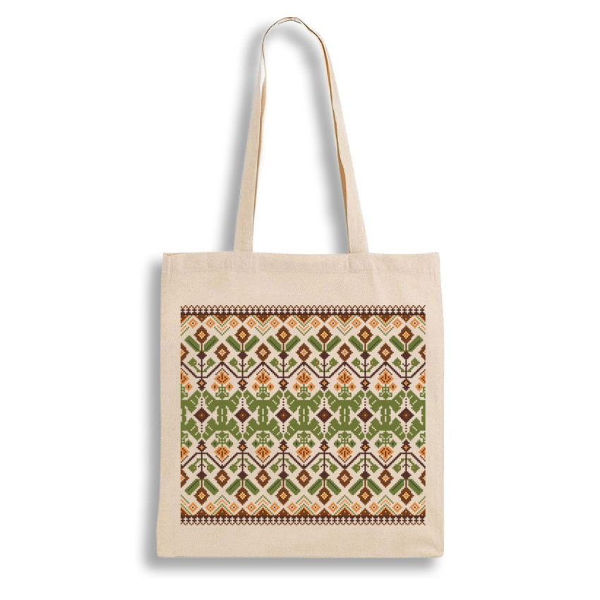 Екошопер BookOpt BK 4111 Карпатська вишивка бежевий